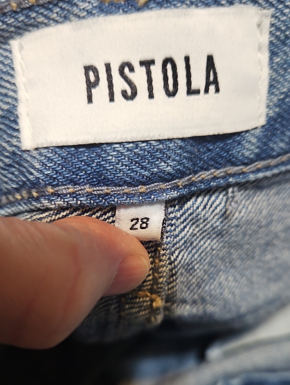 Pistola Hendrix High-Rise Baggy Distressed Denim Jeans-NWT - Picture 10 of 13